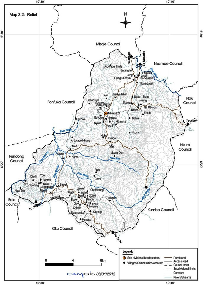 Map of Nkor SD Map of Nkor